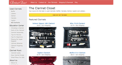 Desktop Screenshot of clarinetcloset.com